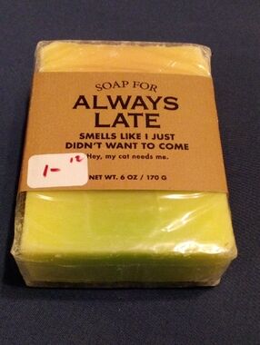 Always Late Yellow & Light Green Scented Bar Soap - Women Bath & Body